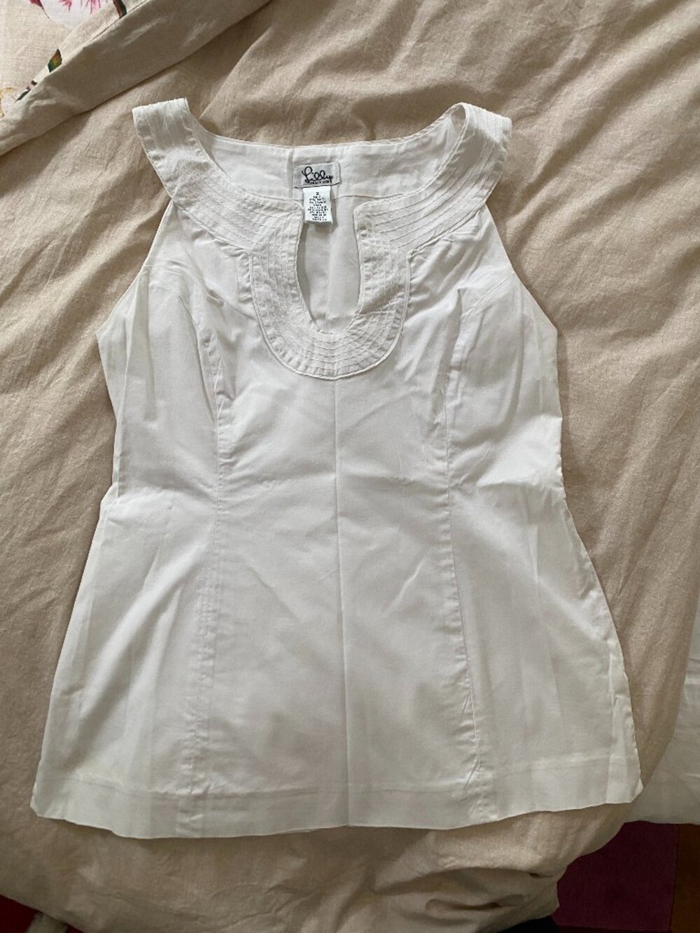 Lilly Pulitzer White Top - Picture 1 of 6